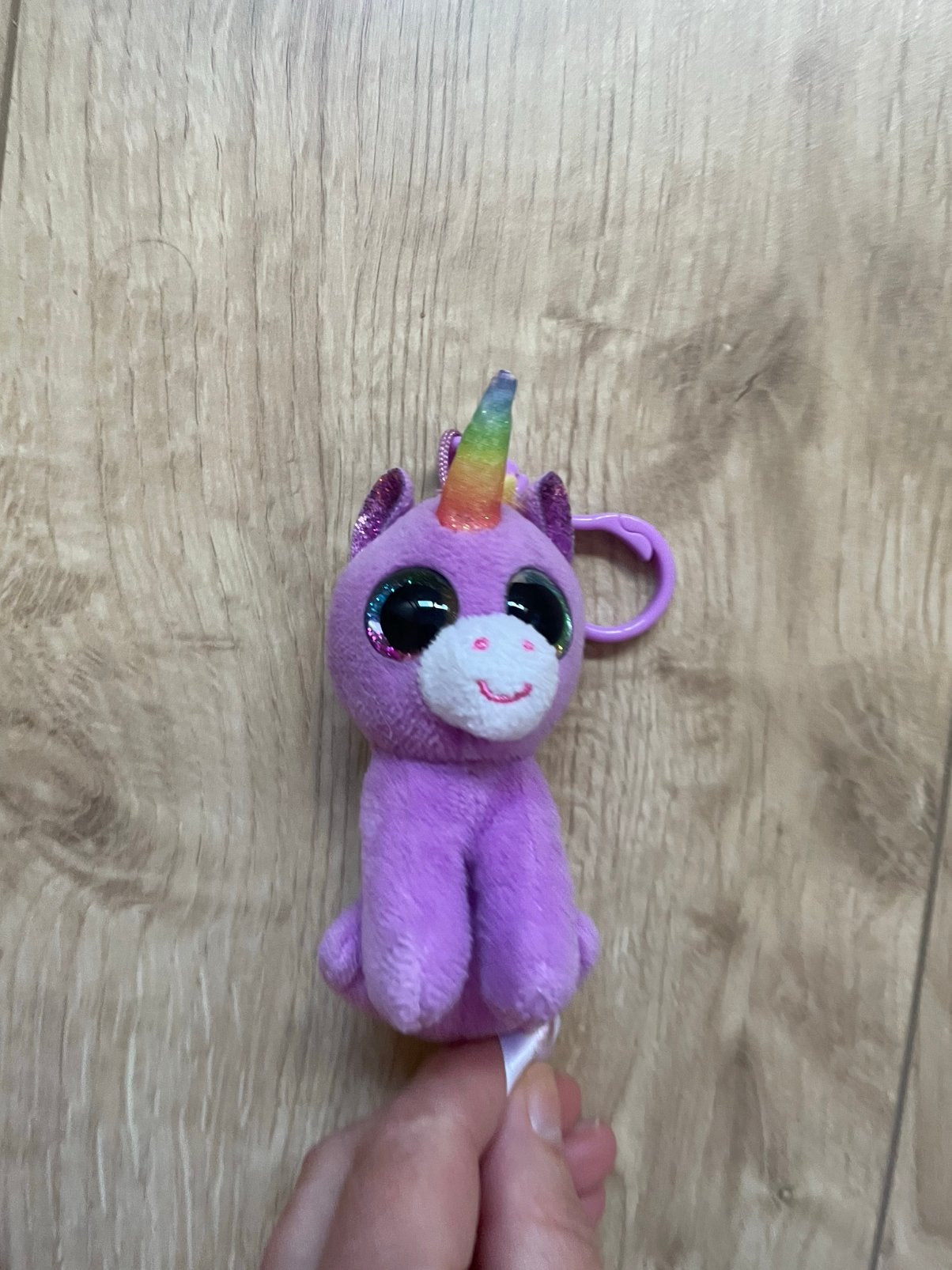 TY sleutelhanger knuffel Rosette, Ophalen, Zo goed als nieuw, Knuffel of Figuurtje