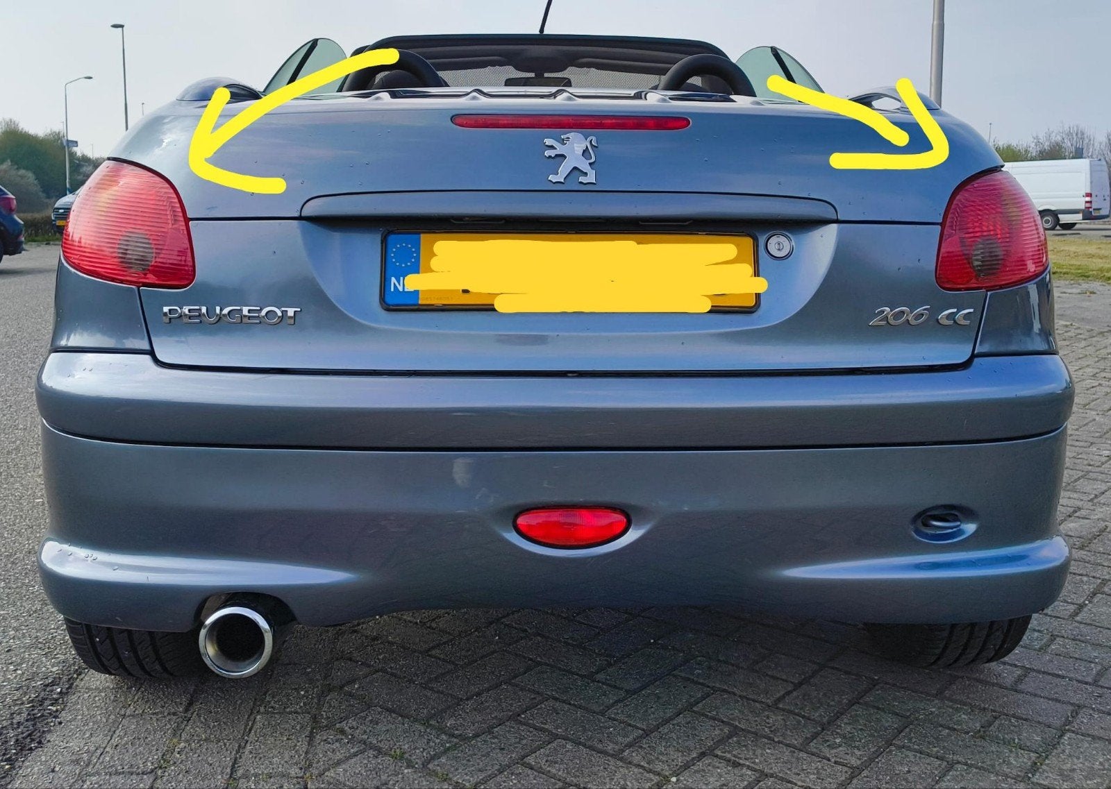 Originele achterlichten Peugeot 206 CC, Auto-onderdelen, Verlichting, Ophalen of Verzenden, Gereviseerd, Peugeot