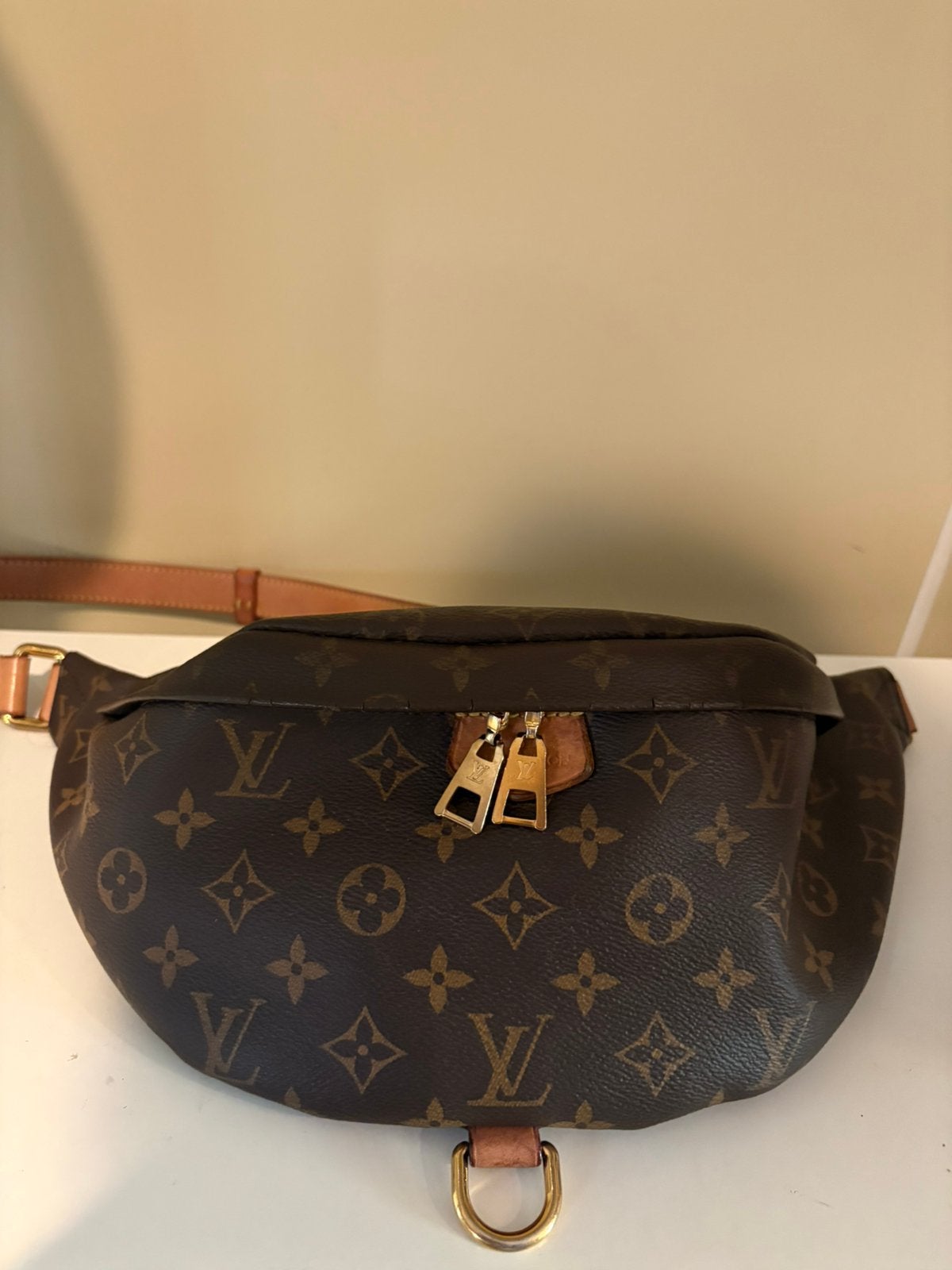 LOUIS VUITTON bumbag monogram canvas, Ophalen, Gebruikt, Bruin, Handtas