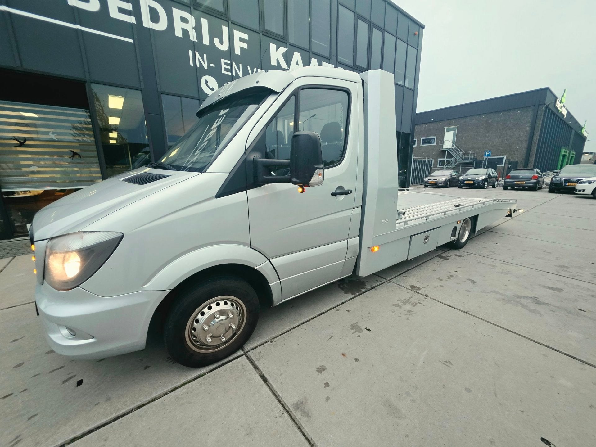 Mercedes-Benz Sprinter 318 3.0 CDI - Tijhof - Oprijwagen -, Auto's, Automaat, Gebruikt, Zwart, 2920 kg