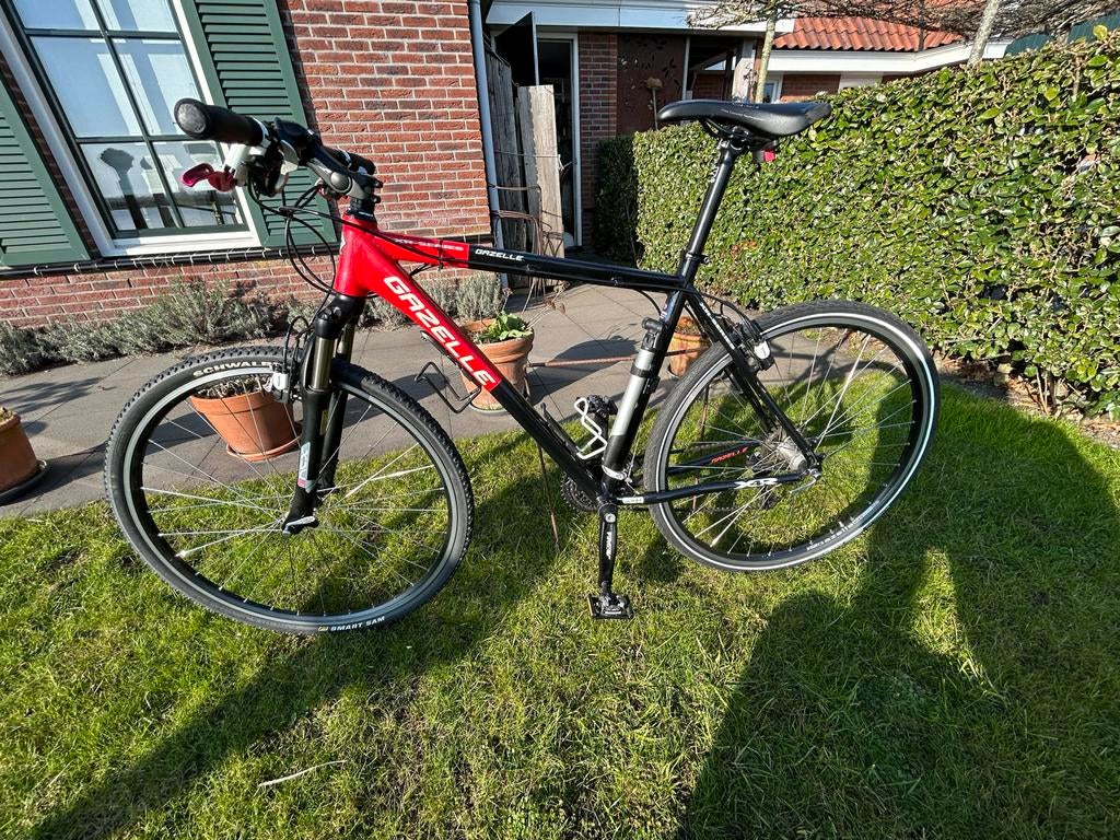 Gazelle Hybride Fiets, Fietsen en Brommers, 28 inch, Gebruikt, Vering, Ophalen of Verzenden