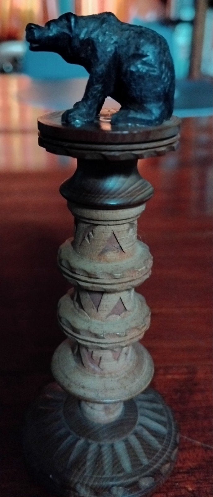 Antiek naaldenkokertje, zwarte woud., Ophalen of Verzenden