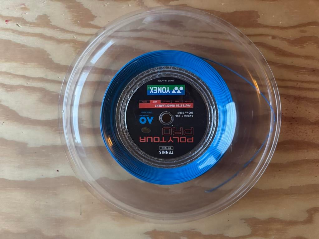 Yonex polytour pro 1.20, Sport en Fitness, Tennis, Grip of Snaar, L00, Zo goed als nieuw, Ophalen