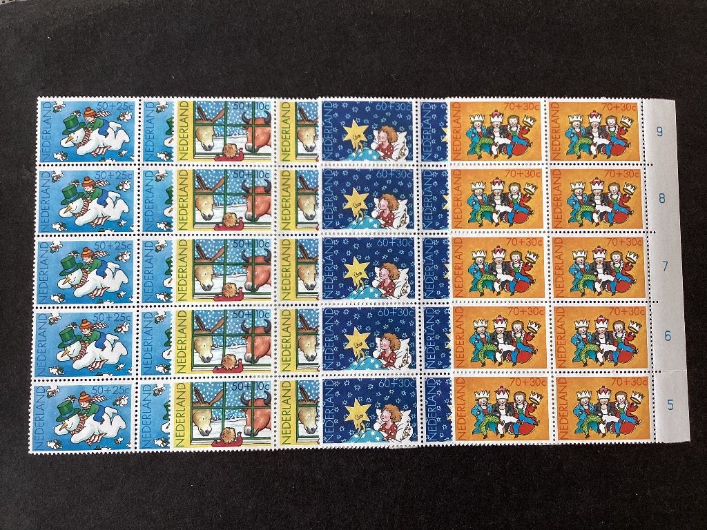 1983, kinderzegels, 1295-1298/ veldeel met 10 zegels, Verzenden, Na 1940, Postfris
