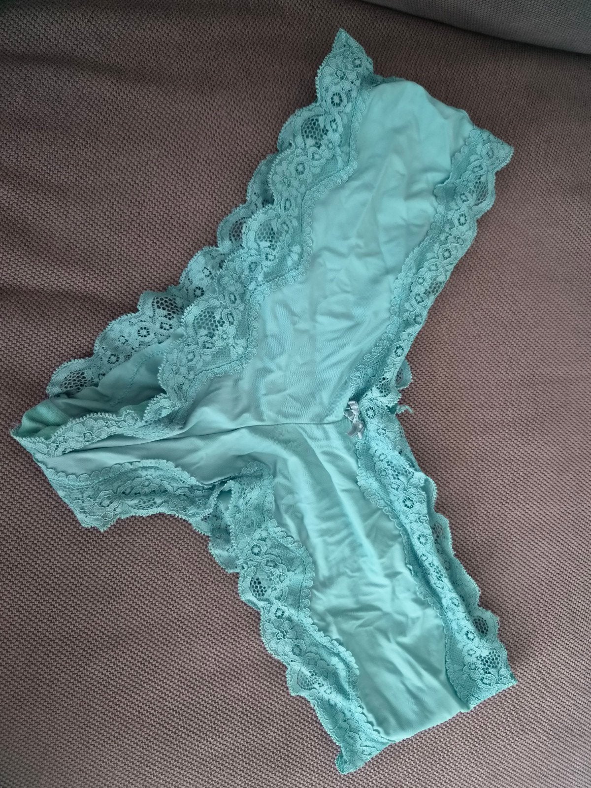 Blauwe string maat m, Verzenden, Blauw, String
