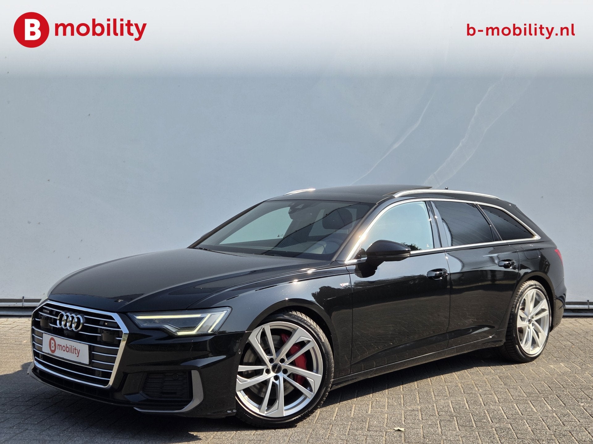 Audi A6 Avant 55 TFSI e quattro S-Line Competition Hybride T, Auto's, Audi, Automaat, 4 cilinders, Zwart, Vierwielaandrijving
