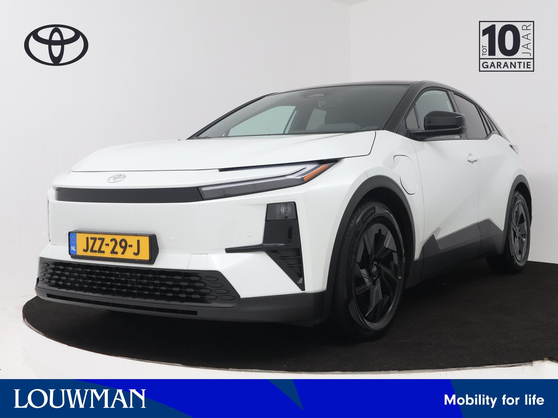 Toyota C-HR+ First Edition 77 kWh | Navigatie | PDC |, 12 maanden, Leder en Stof, Wit, Origineel Nederlands
