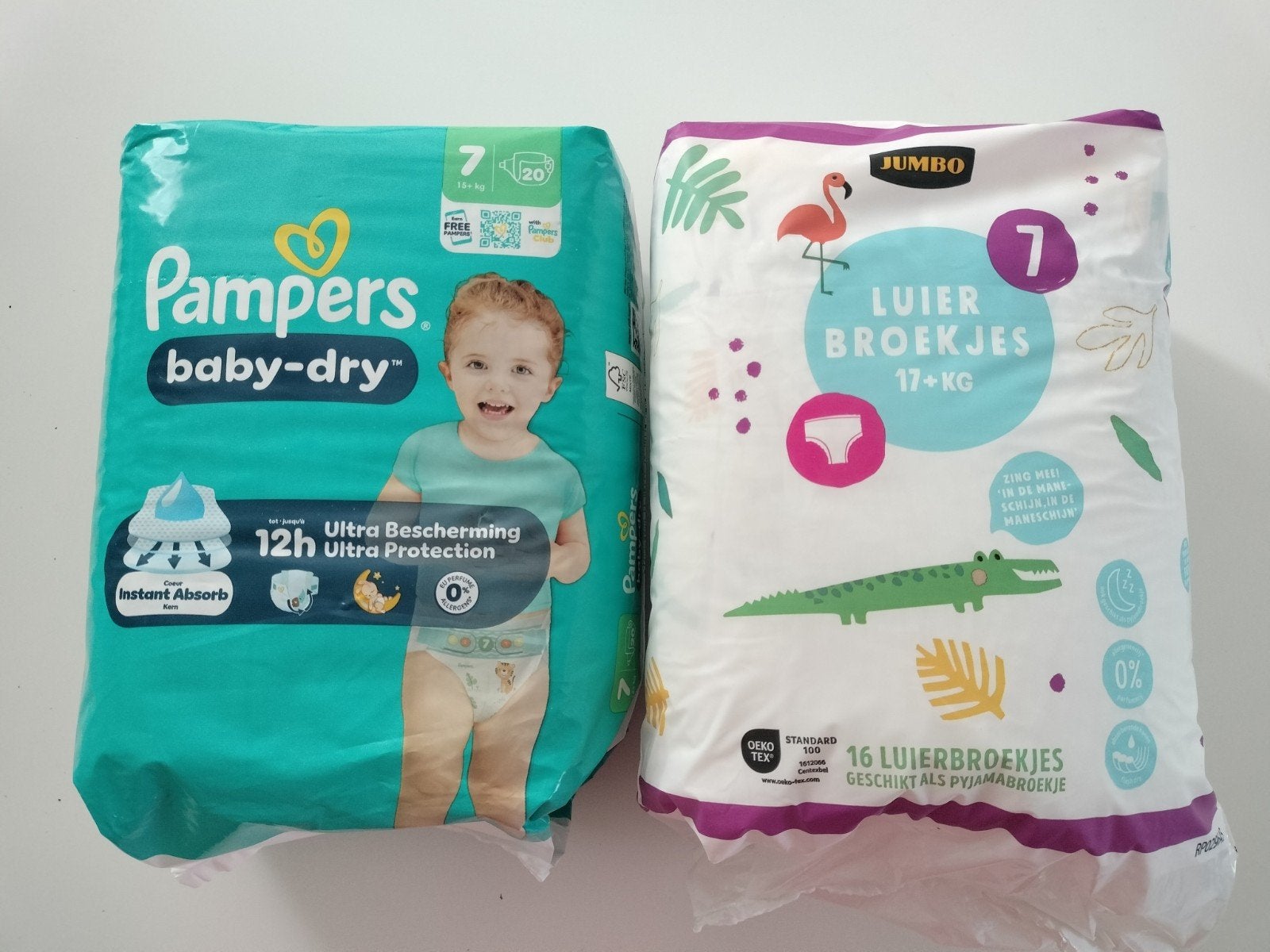 Pampers Baby-Dry en Jumbo luierbroekjes maat 7, Ophalen of Verzenden, Nieuw