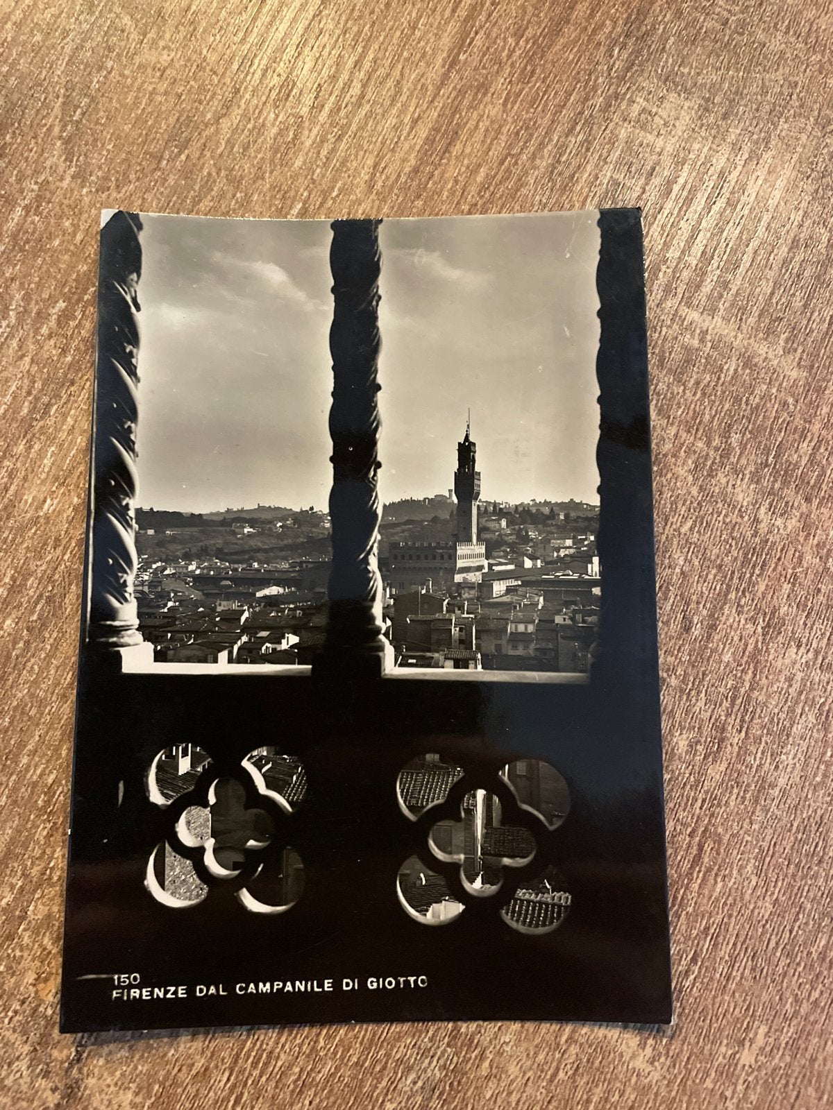 Vintage Ansichtkaart Florence - Giotto's Campanile, Ophalen of Verzenden, 1940 tot 1960, Gelopen, Italië