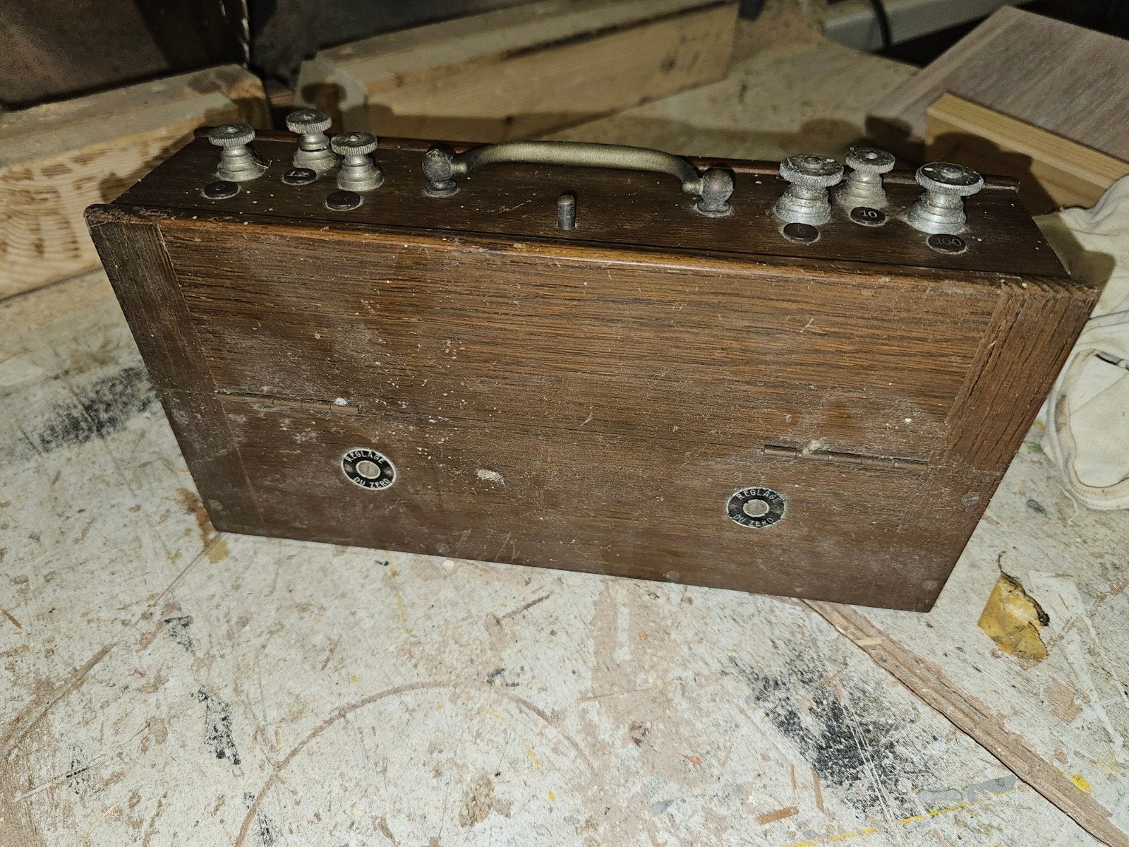 Antieke Voltmeter Amperemeter in Houten Kist, Ophalen of Verzenden