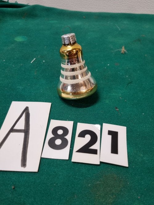 kerstbel vintage goud zilver wit [a821], Ophalen of Verzenden, 'T Olde Gre-j, Info@toldegrej.nl, Endepoelstraat 20f Didam