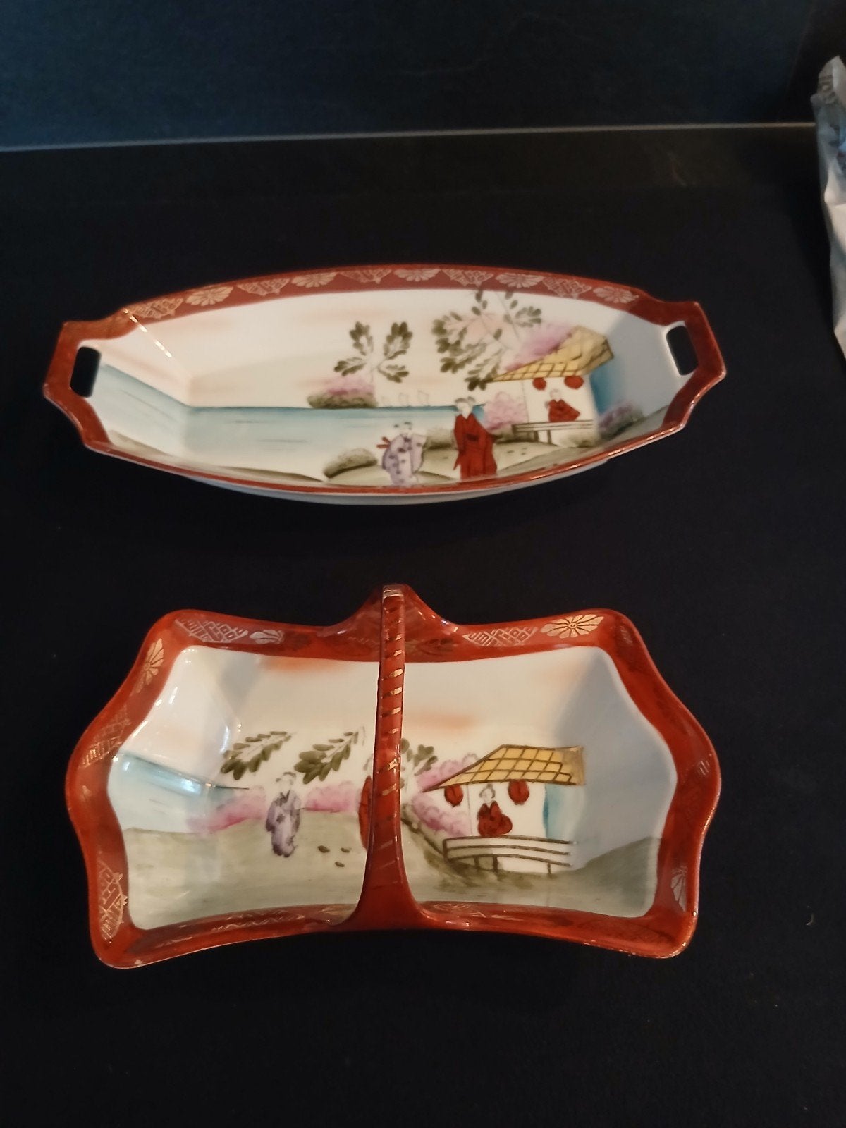 Vintage Osake Japan porseleinen schaaltjes set, Antiek en Kunst, Ophalen of Verzenden