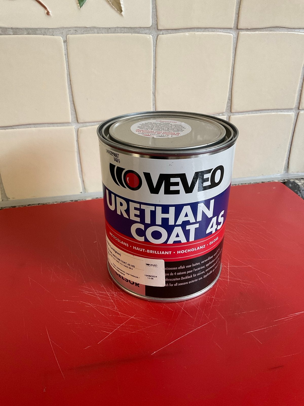 Nieuwe VEVEO Urethan Coat 4S Hoogglans RAL 7035 (Lichtgrijs), Nieuw, Ophalen of Verzenden, Verf, Grijs