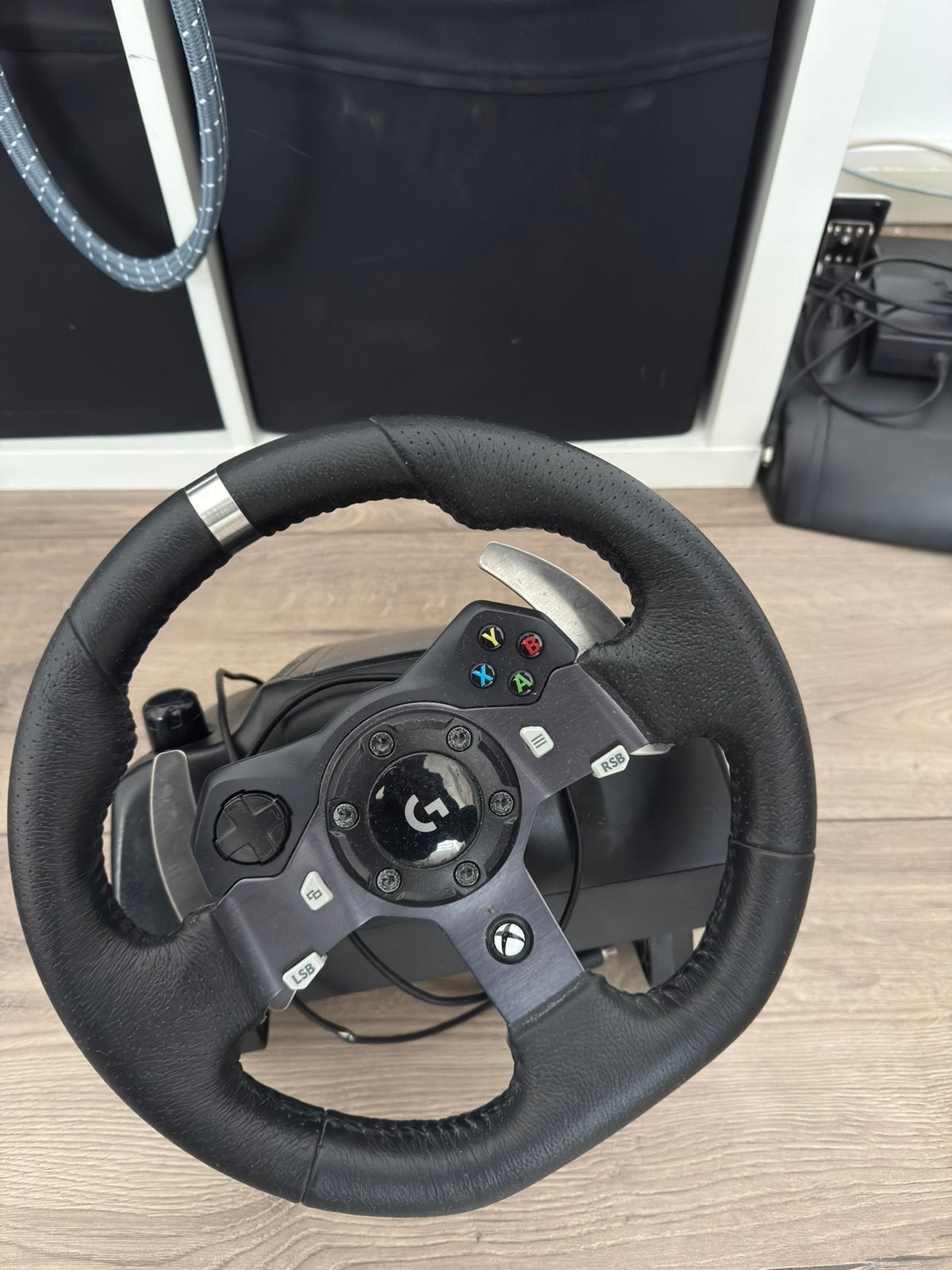 Logitech g920 COMPLETE SET, Spelcomputers en Games, Ophalen of Verzenden, Gebruikt, Controller, Xbox Original