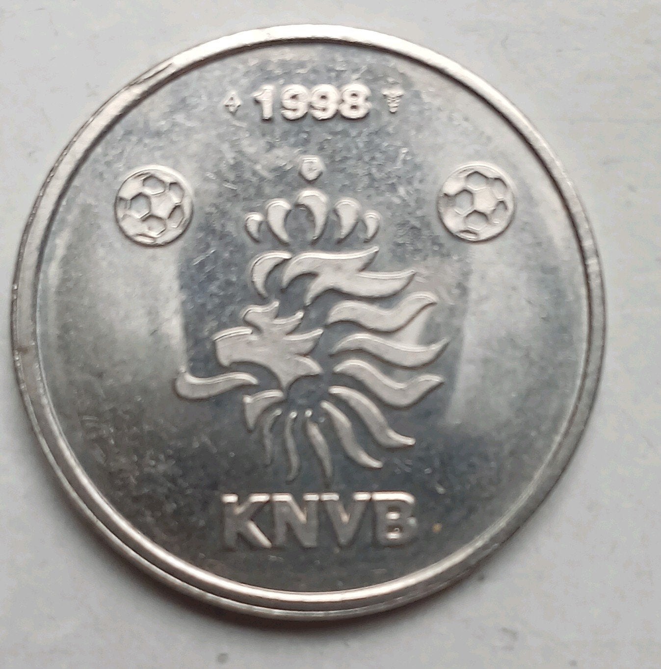 KNVB munt 1998: Jaap Stam, Ophalen of Verzenden, Overige materialen