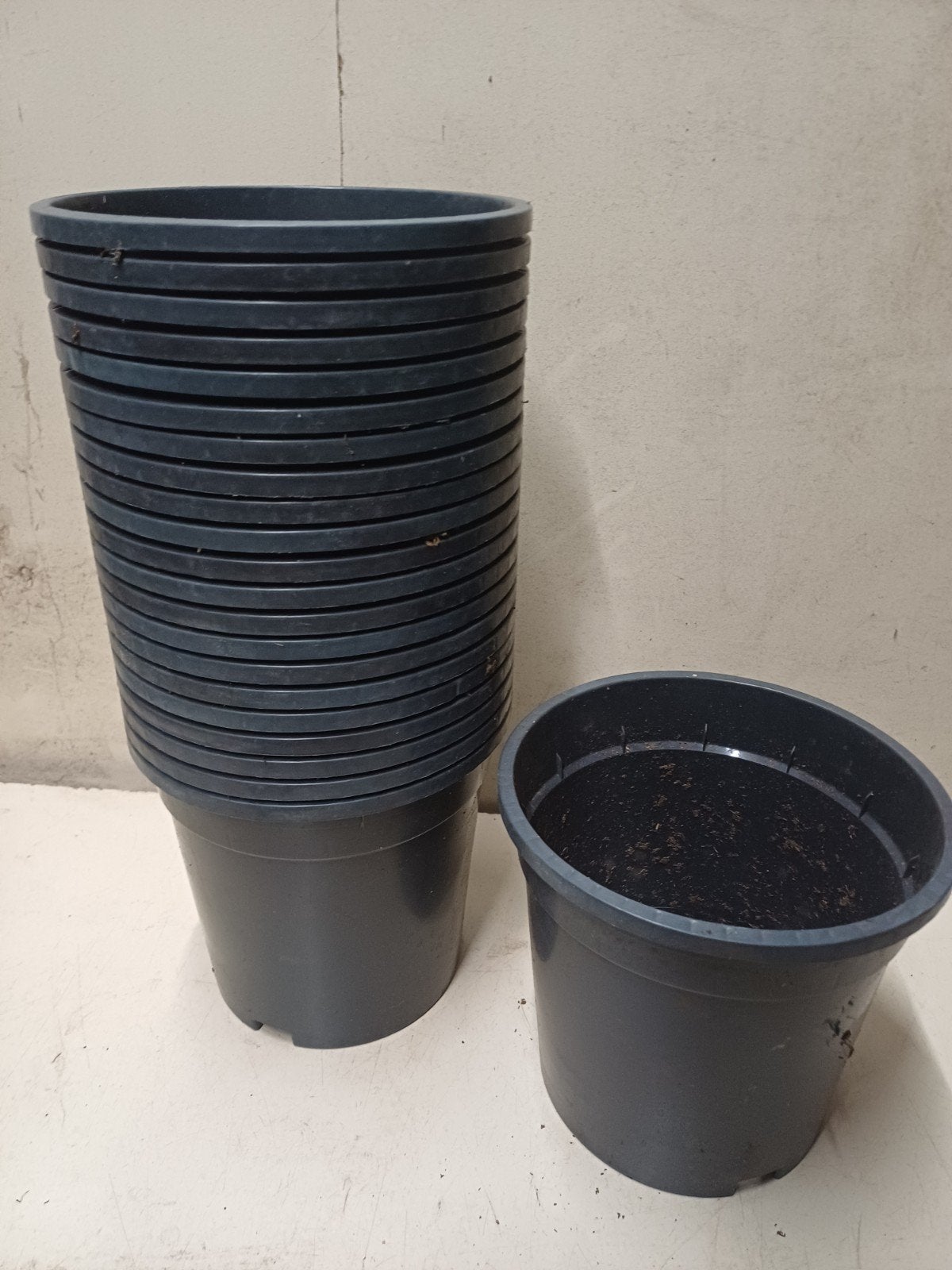 Kweekpotten plantenpotten bloempotten 19 cm, Tuin en Terras, Bloempotten, Kunststof, Gebruikt, Rond, Ophalen of Verzenden