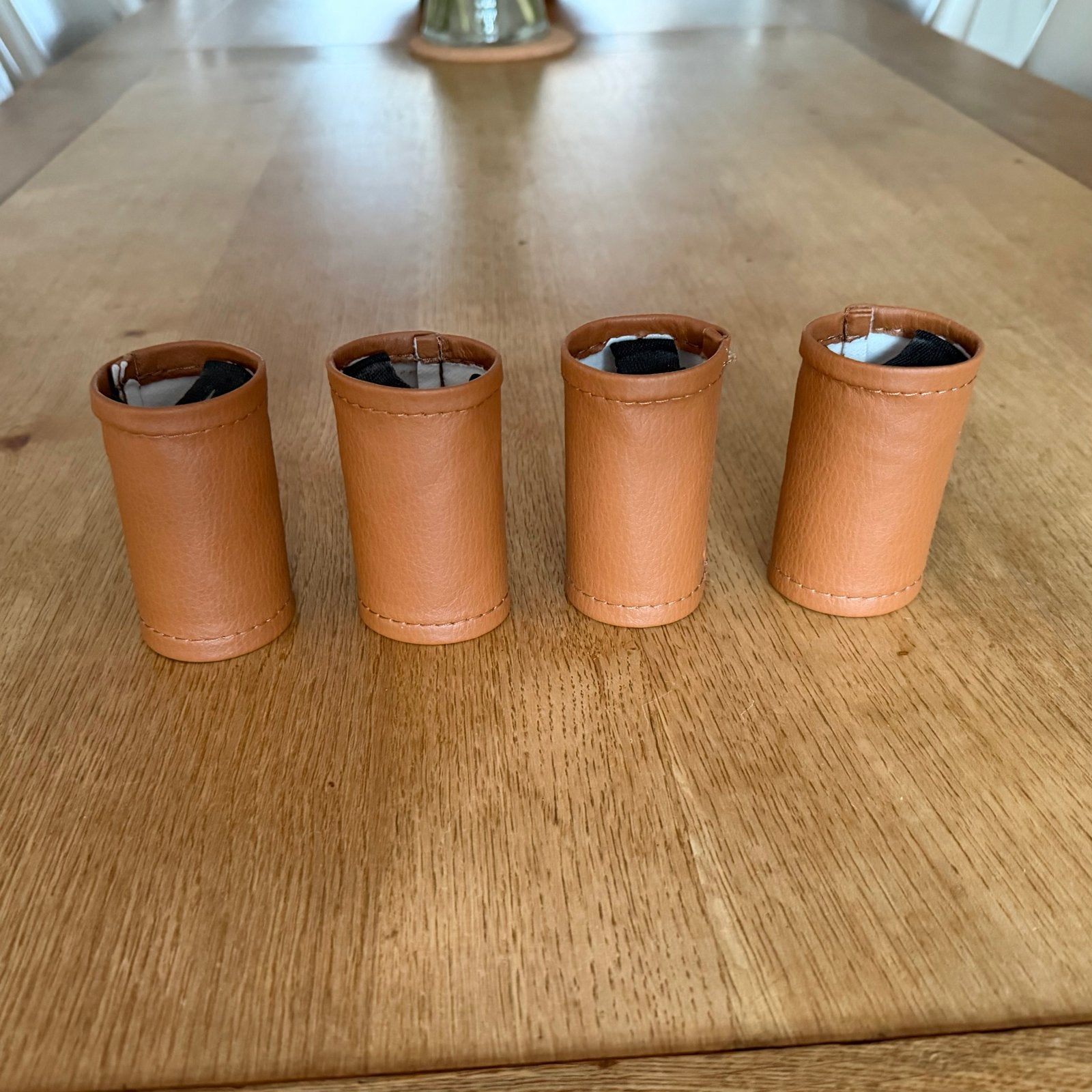 Hoesje pootjes Landskrona bank IKEA, Ophalen of Verzenden, Zo goed als nieuw, Leer, Minder dan 150 cm