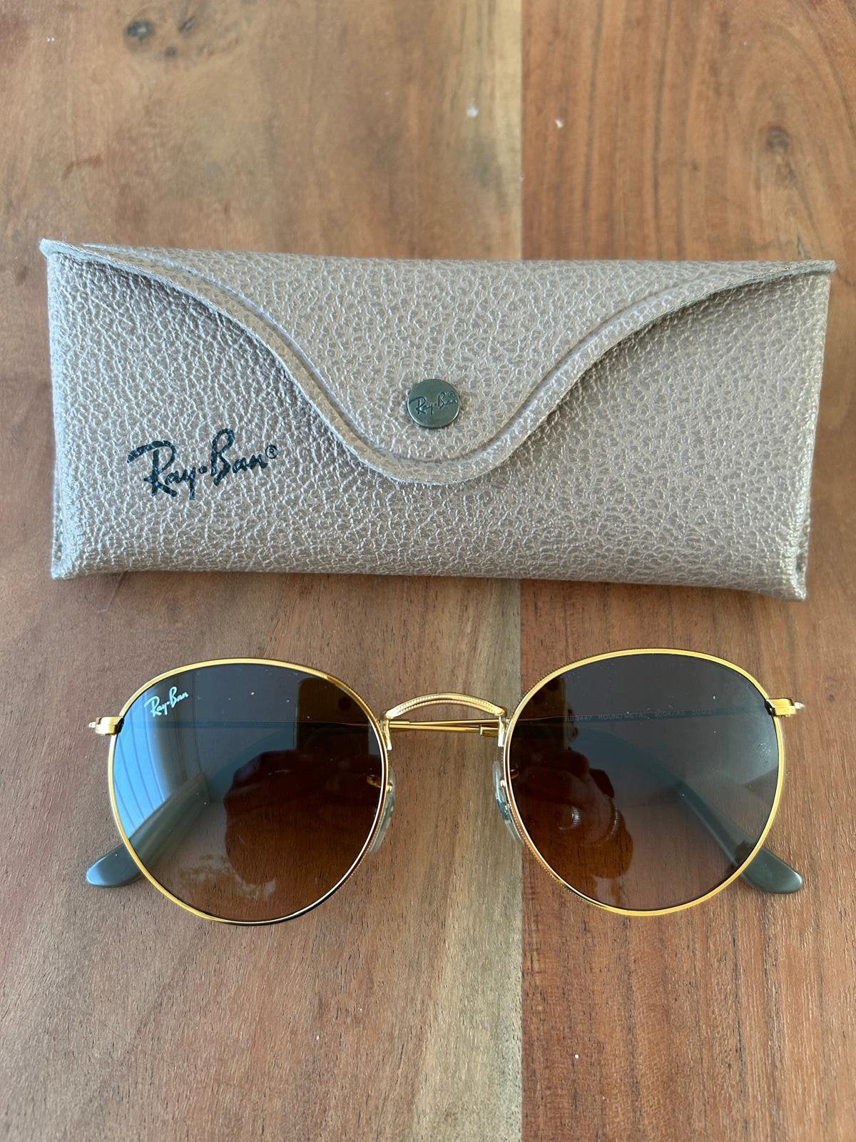 Ray-Ban zonnebril RB 3447 Round metal, Ophalen of Verzenden, Zo goed als nieuw, Zonnebril, Ray-Ban