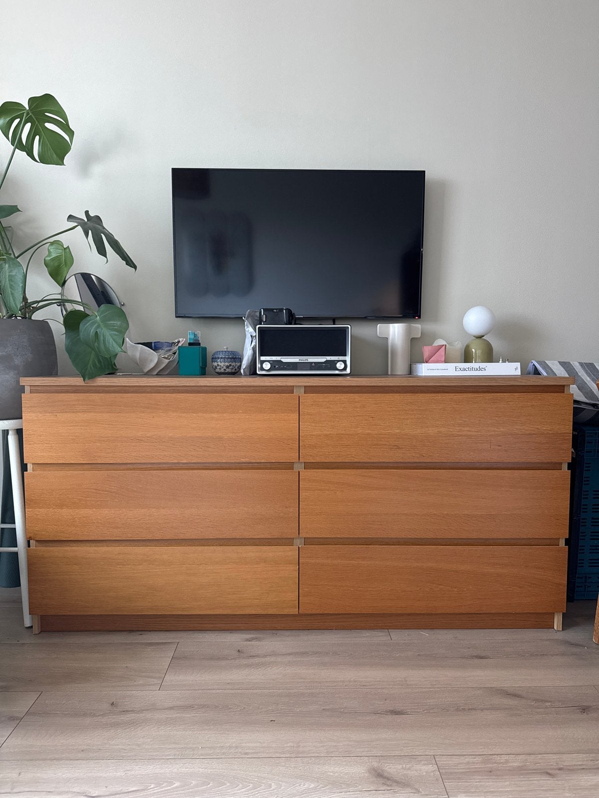 Ikea Kullen ladekast 6 lades donkerbruin, Ophalen, Gebruikt, 100 tot 150 cm, 5 laden of meer