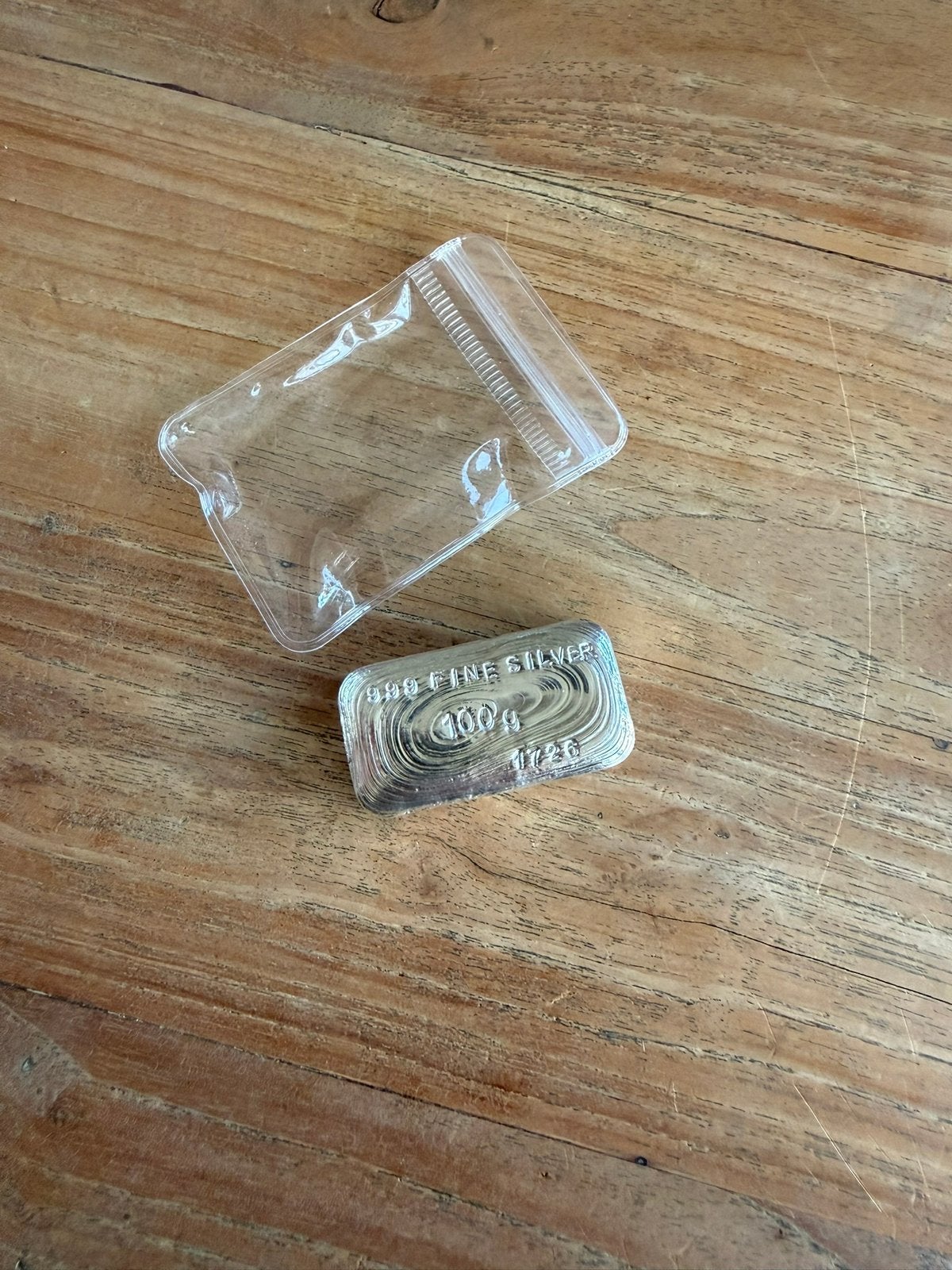 999 zilveren baar 100 gram, Verzenden, Zilver