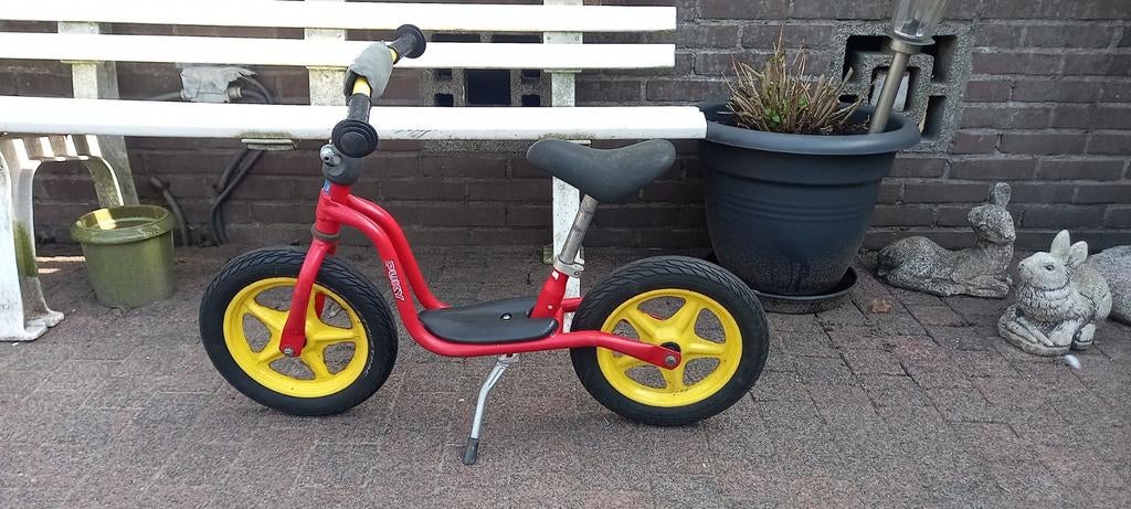 Puky loopfiets rood/geel - Ideaal voor jonge avonturiers!, Ophalen of Verzenden, Gebruikt, Loopfiets
