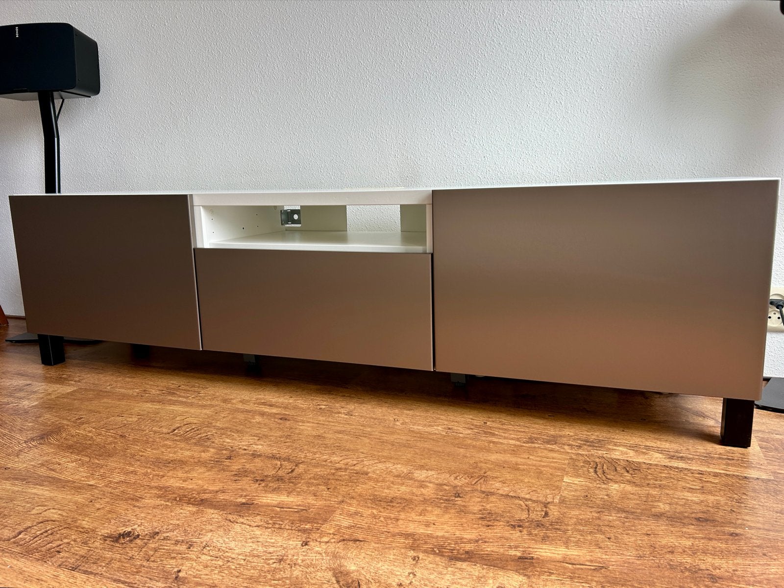 Modern IKEA Besta / Riksviken tv-meubel met opbergruimte, Ophalen, Gebruikt, Overige materialen, 150 tot 200 cm
