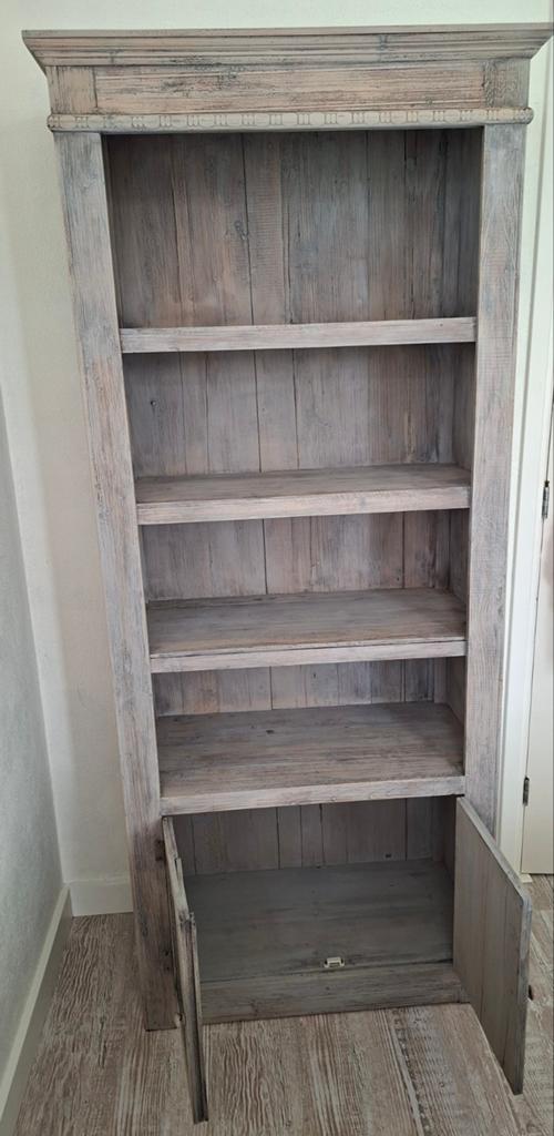 Boekenkast steigerhout, Huis en Inrichting, Kasten | Boekenkasten, Ophalen, Met deur(en), Rustiek/landelijk, 50 tot 100 cm