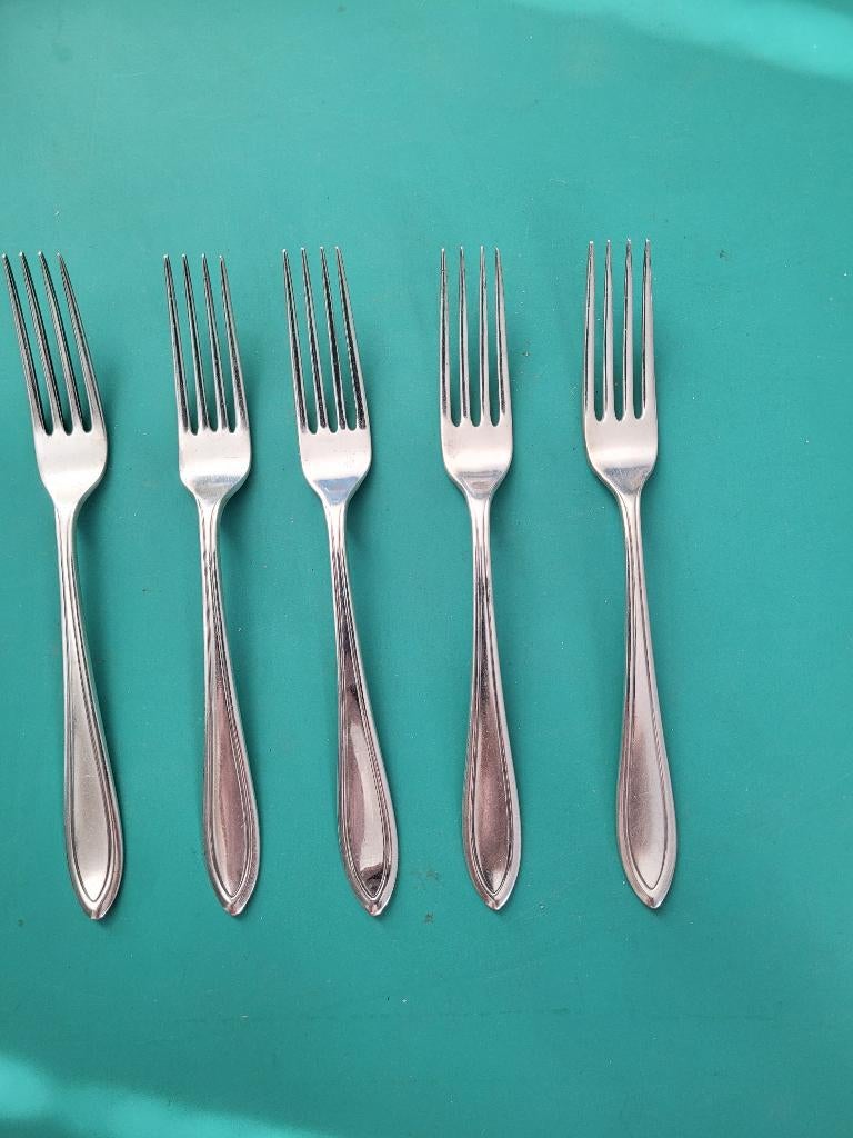 5 Keltum Posthoorn vorken model P2, Antiek en Kunst, Antiek | Bestek, Ophalen of Verzenden
