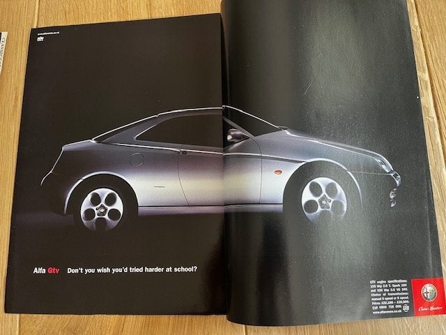 Alfa Romeo GTV originele advertentie, Ophalen of Verzenden, Gelezen, Alfa Romeo