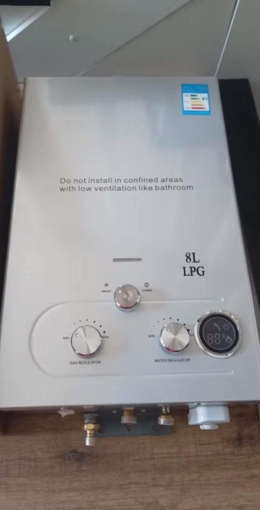 8L Propaan Boiler – LPG Geiser | Mobiele Douche | Camping, Geiser, Ophalen of Verzenden, Minder dan 3 jaar oud, Minder dan 20 liter
