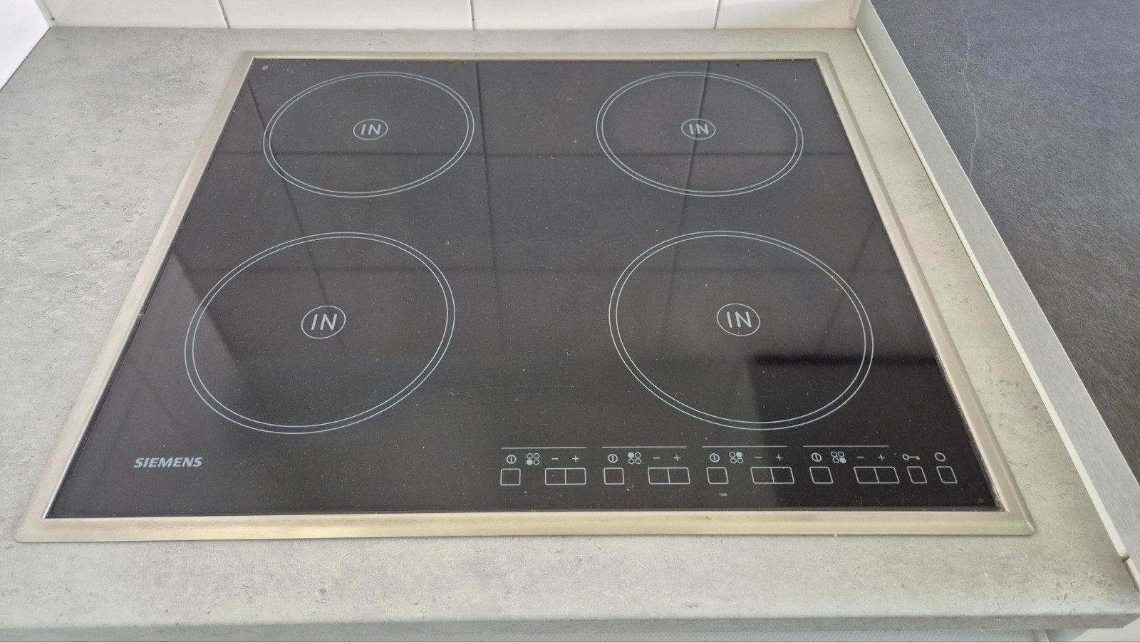 Siemens Inductiekookplaat - 4 zones - Inbouw, Witgoed en Apparatuur, Ophalen, Gebruikt, 4 kookzones, Inbouw