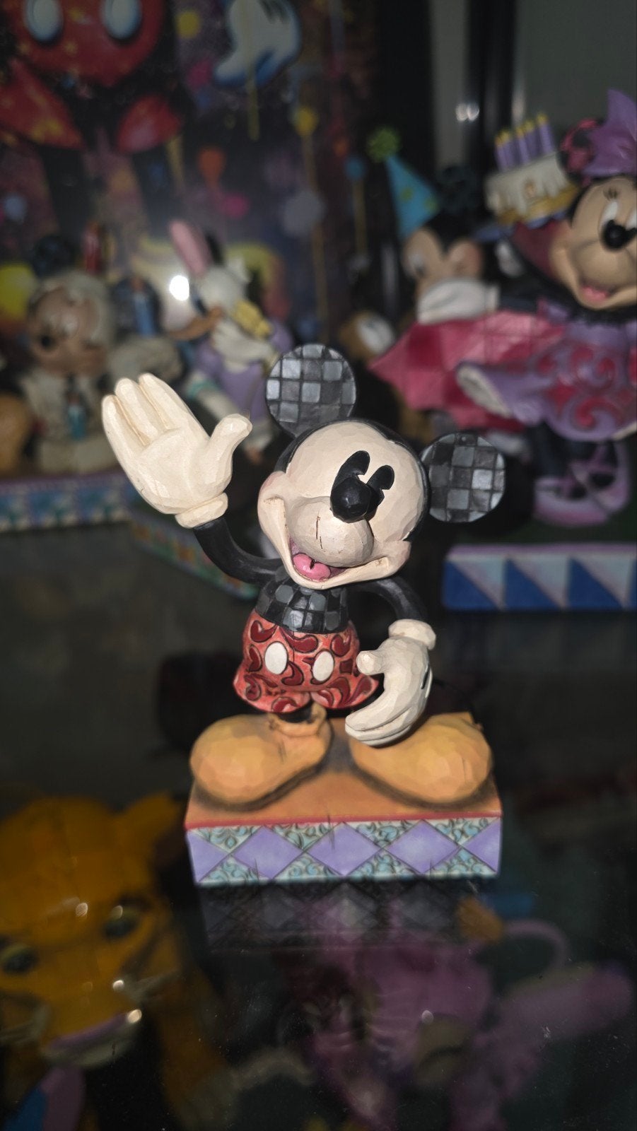 Disney Traditions Mickey Mouse beeldje met doos, Verzamelen, Ophalen, Mickey Mouse, Zo goed als nieuw, Beeldje of Figuurtje