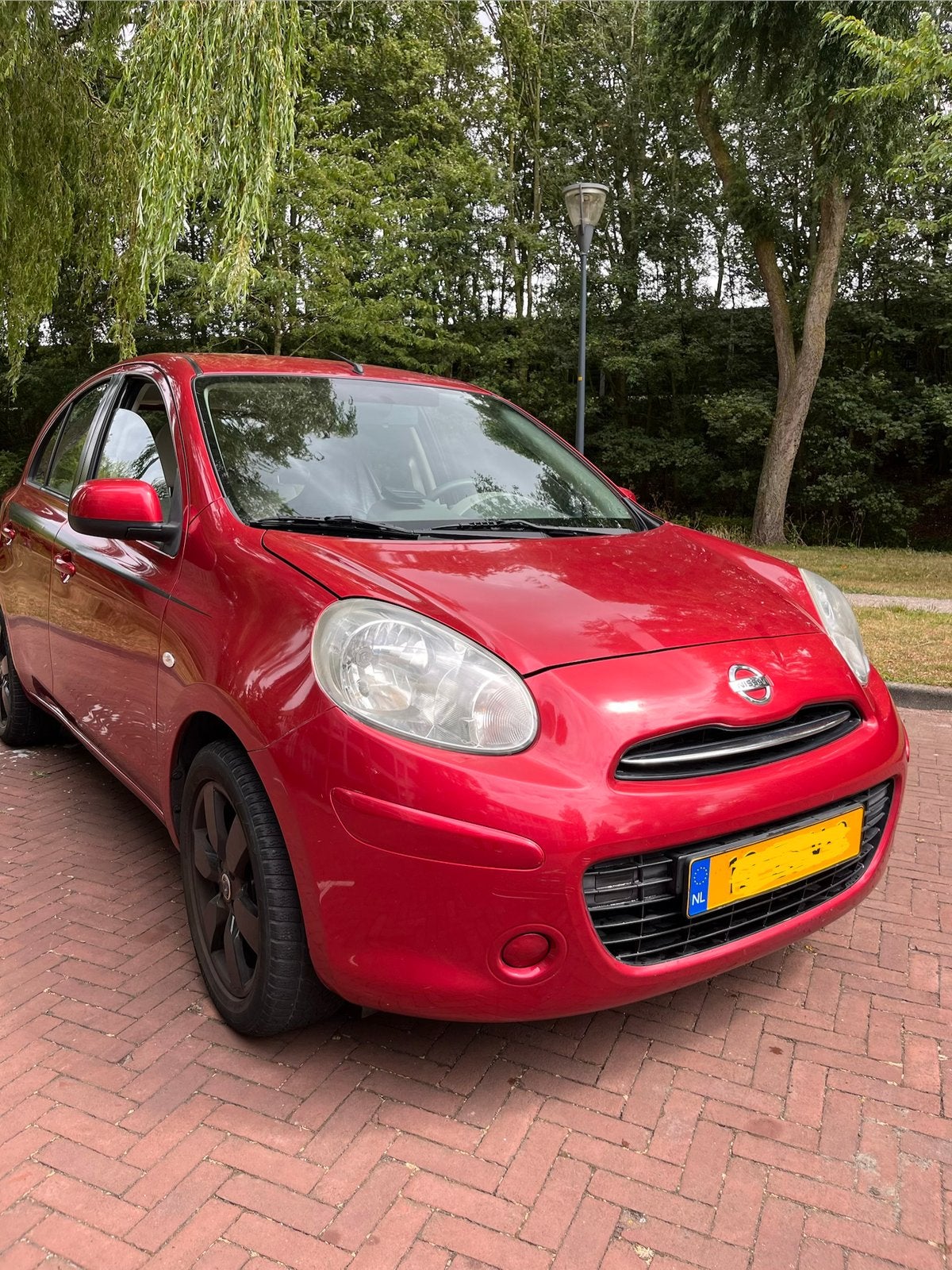 Nissan Micra 1.2 *72KW *5DR *Automaat *DIG-S *2013 *Rood, Auto's, Euro 5, 40 €/maand, Beige, 1198 cc