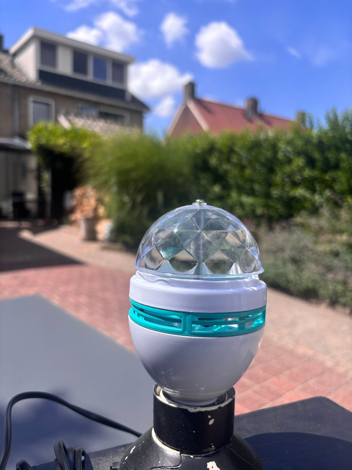 Discobollen met standaard en extra lampen, Ophalen of Verzenden, Gebruikt, Discobol, Kleur