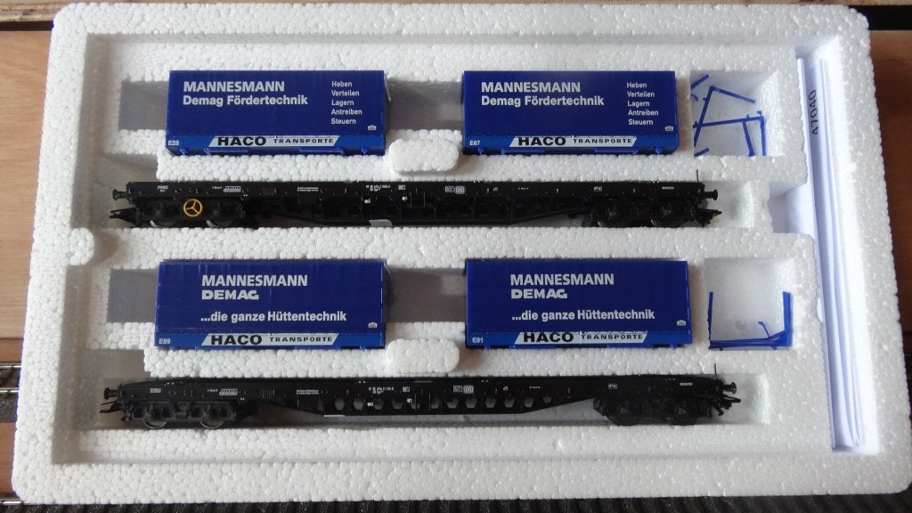 Marklin 47040 Set DRAAGWAGENS, Hobby en Vrije tijd, Modeltreinen | H0, Wisselstroom, Wagon, Ophalen of Verzenden, Zo goed als nieuw