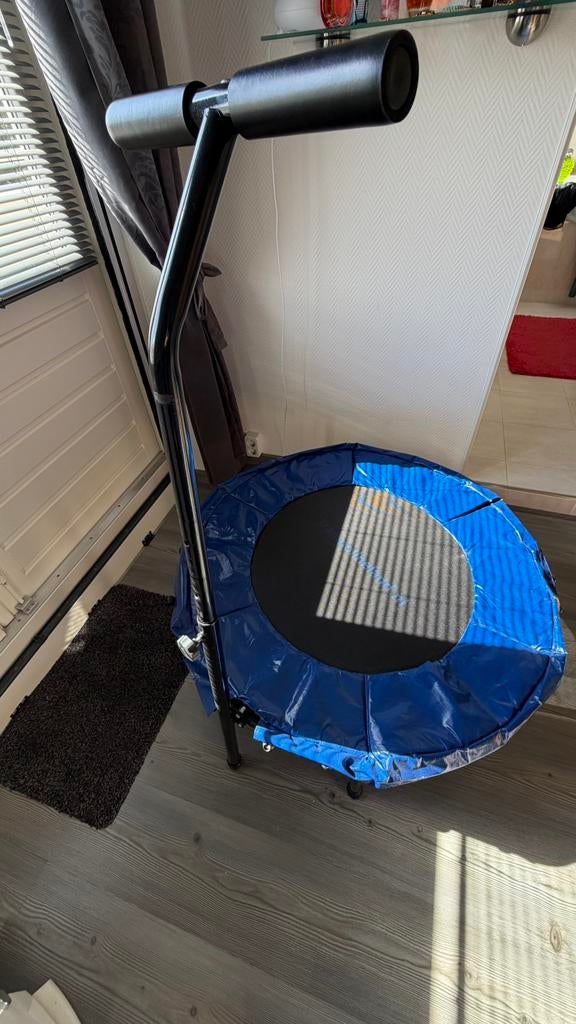 Trampoline 96cm met T-beugel Blauw, Ophalen of Verzenden, Zo goed als nieuw