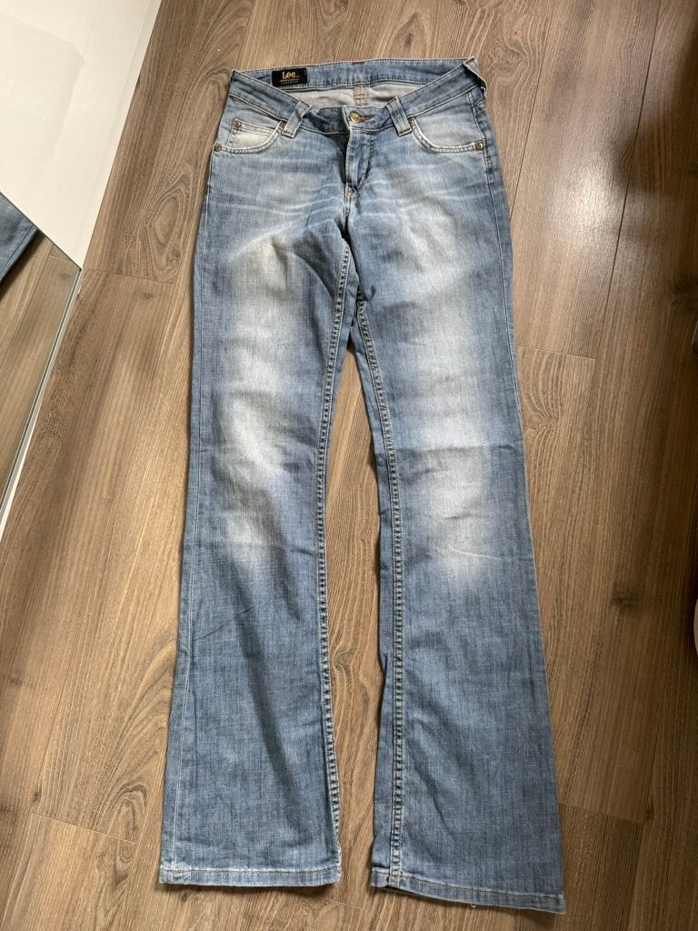 Lee jeans - Lichtblauwe spijkerbroek, Ophalen of Verzenden, Gedragen, Blauw, W30 - W32 (confectie 38/40)