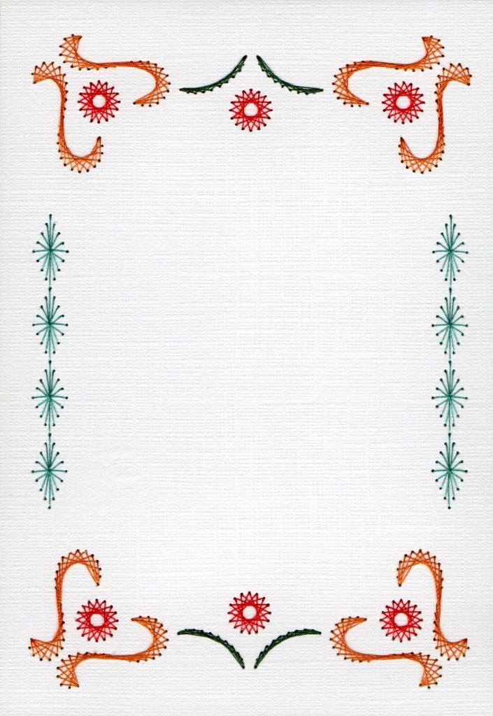 geborduurde oplegkaart nr 24, Ophalen of Verzenden, Nieuw, Overige thema's, Blanco kaart of Basiskaart
