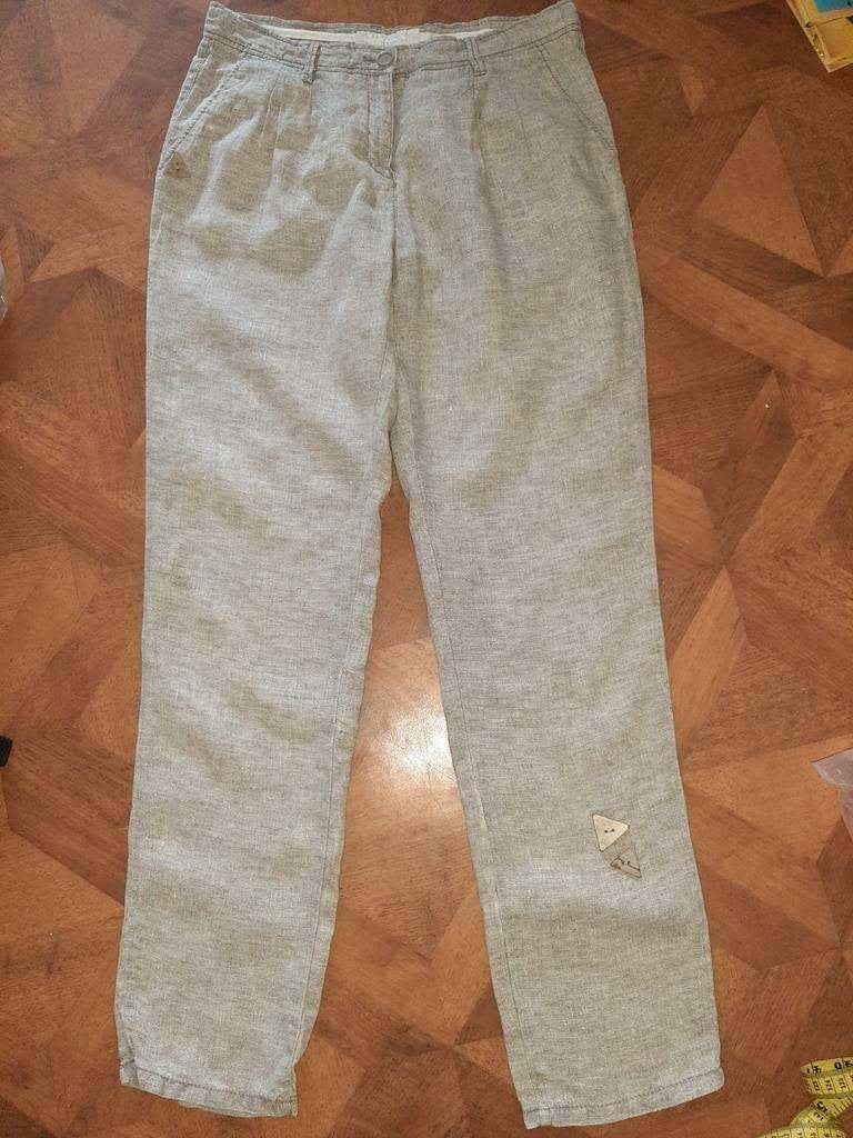Brax linnen broek maat 36, Kleding | Dames, Beige, Zo goed als nieuw, Maat 36 (S), Lang