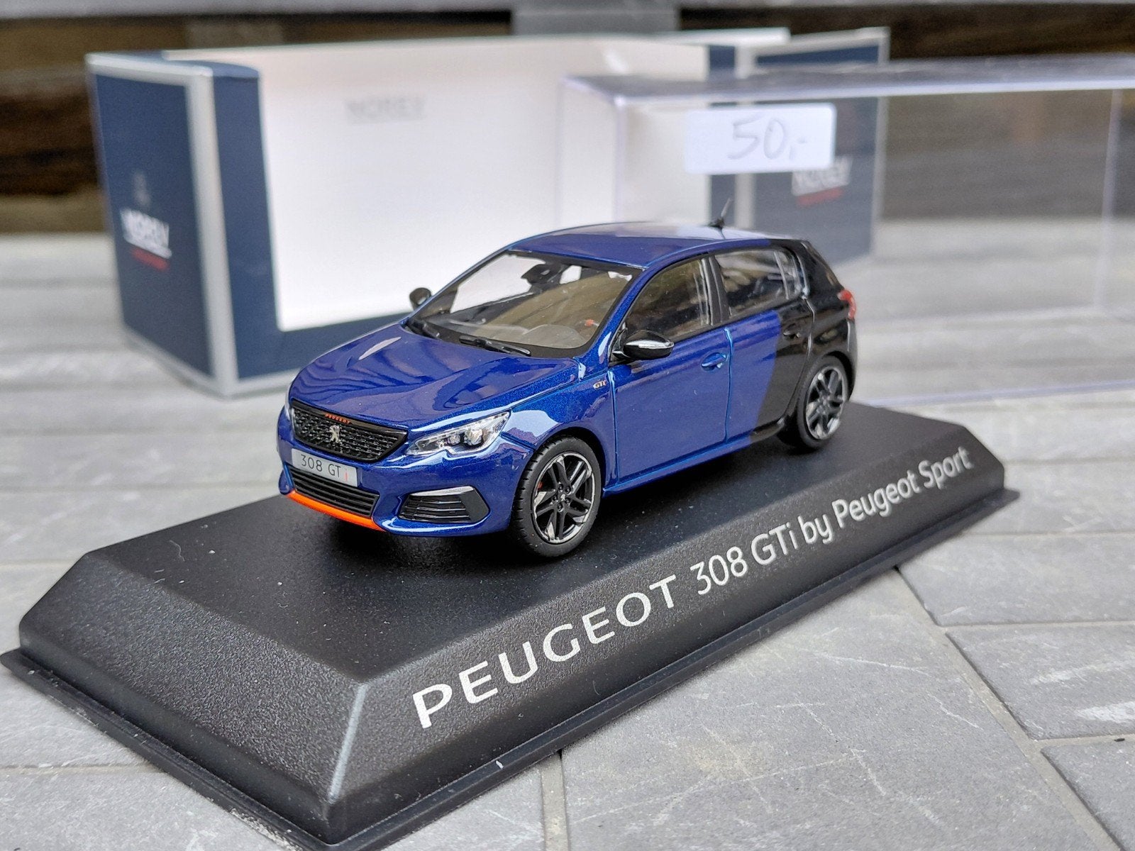 Peugeot 308 GTi ph2 2017 Coupe Franche Bleu Magnetic Norev, Ophalen of Verzenden, Nieuw, Auto, Norev