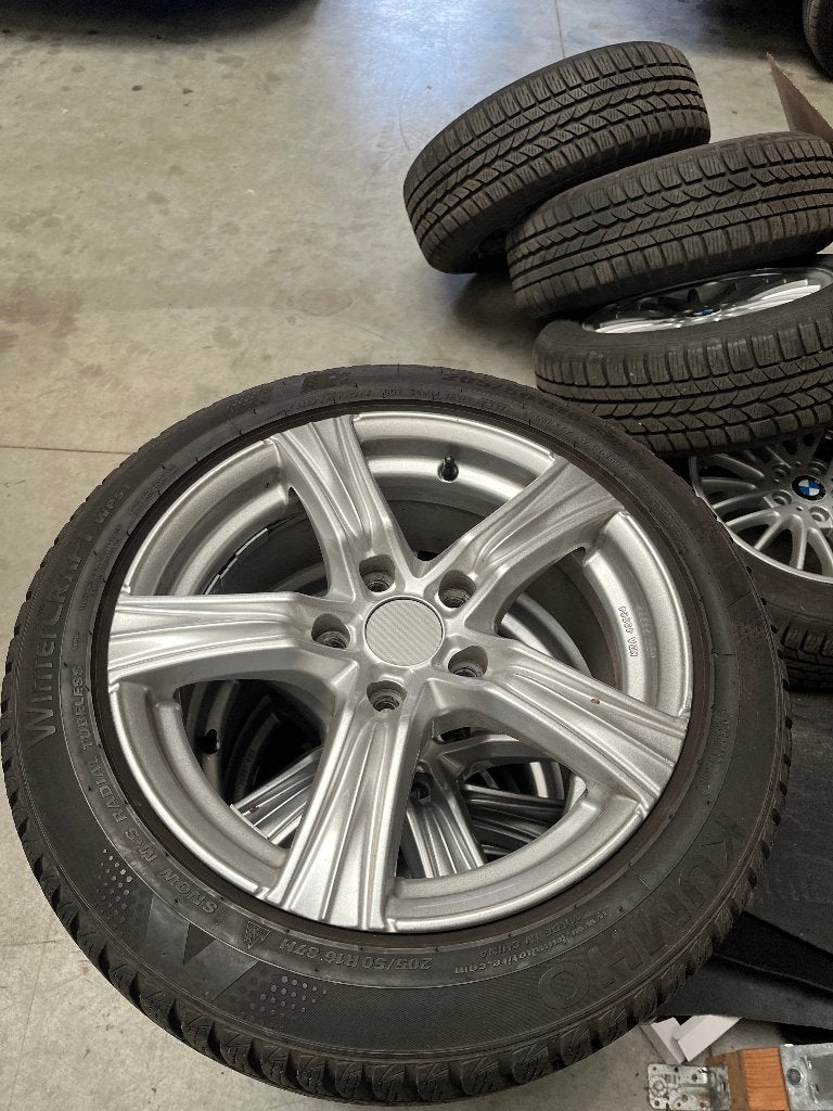 Winterbanden 205-50-16 5x114.3 16 Inch o.a. Mazda MX5 NC, Auto-onderdelen, Ophalen, Gebruikt, 16 inch, Band(en)