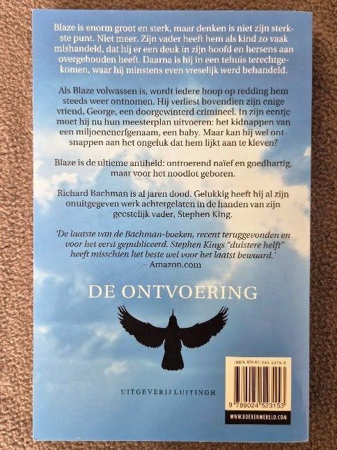 De ontvoering - Richard Bachman, Gelezen, Europa overig, Ophalen of Verzenden, Richard Bachman
