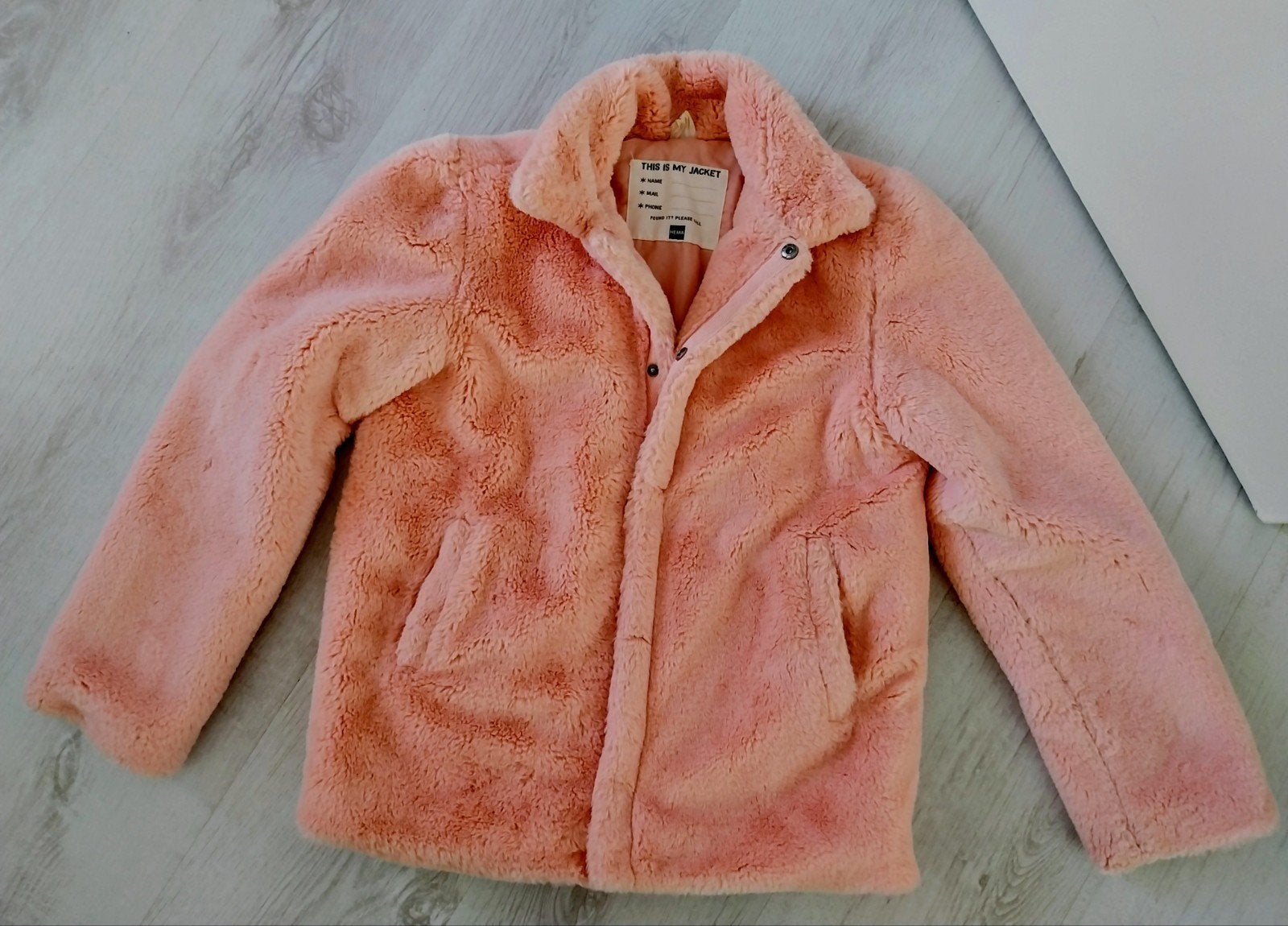 Roze teddy jasje van HEMA, maat 146/152, Maat 46/48 (XL) of groter, Ophalen of Verzenden, HEMA, Roze