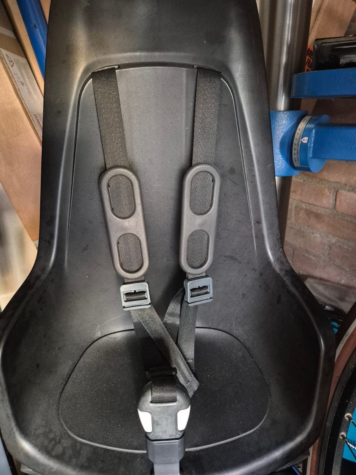 BoBike fietsstoeltje achterop zwart, Ophalen, Achterzitje, 9 t/m 18 kg, Bobike One
