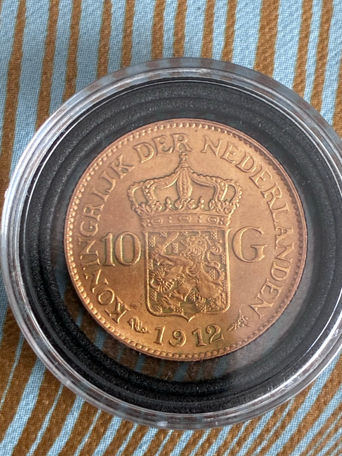 Gouden 10 Gulden Munt Koningin Wilhelmina 1912, Koningin Wilhelmina, Losse munt, 10 gulden, Goud