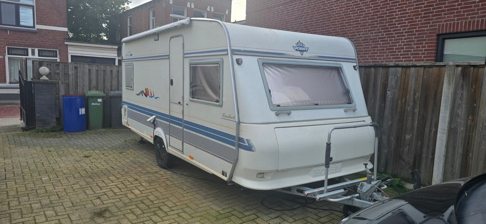 Hobby 495 uit 1996 met vaste dak airco, Rondzit, Hobby, Frans bed, 7 tot 8 meter
