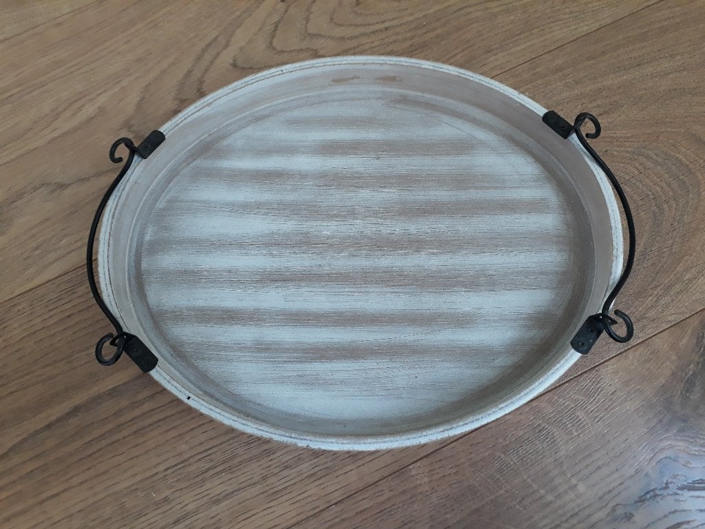 Houten dienblad, ovaal kaarsenplateau - geheel NIEUW, Huis en Inrichting, Woonaccessoires | Dienbladen, Nieuw, Ophalen of Verzenden