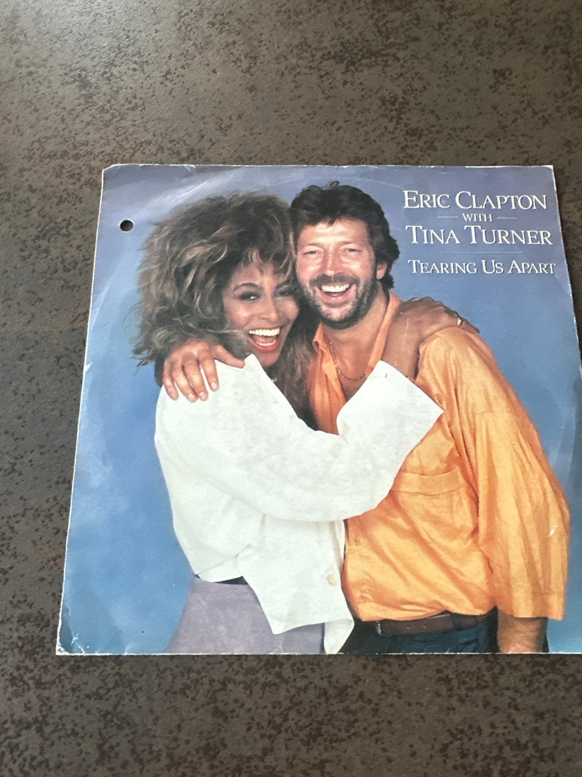 Eric Clapton With Tina Turner - Tearing Us Apart 7 inch, Gebruikt, 7 inch, Ophalen of Verzenden, Pop