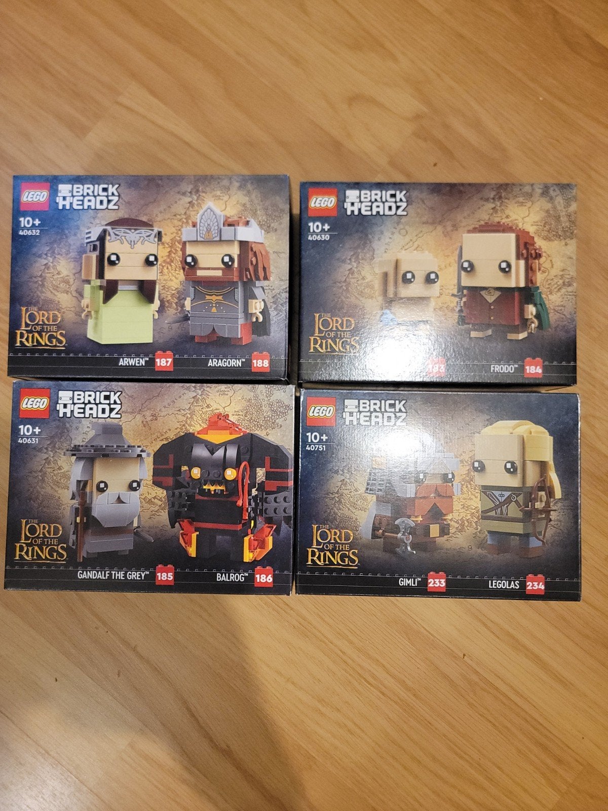 LEGO BrickHeadz Lord of the Rings Collectie (4 sets), Ophalen of Verzenden, Nieuw
