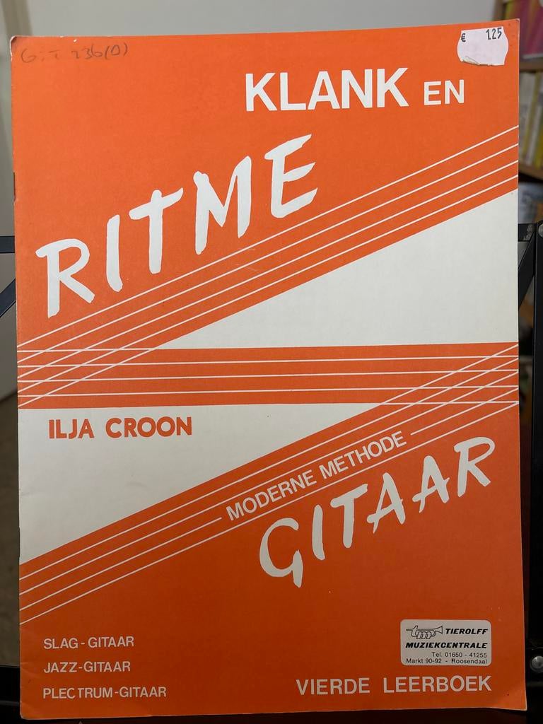 Klank en Ritme Moderne Methode Gitaar Vierde Leerboek, Muziek en Instrumenten, Les of Cursus, Ophalen of Verzenden, Populair, Gitaar